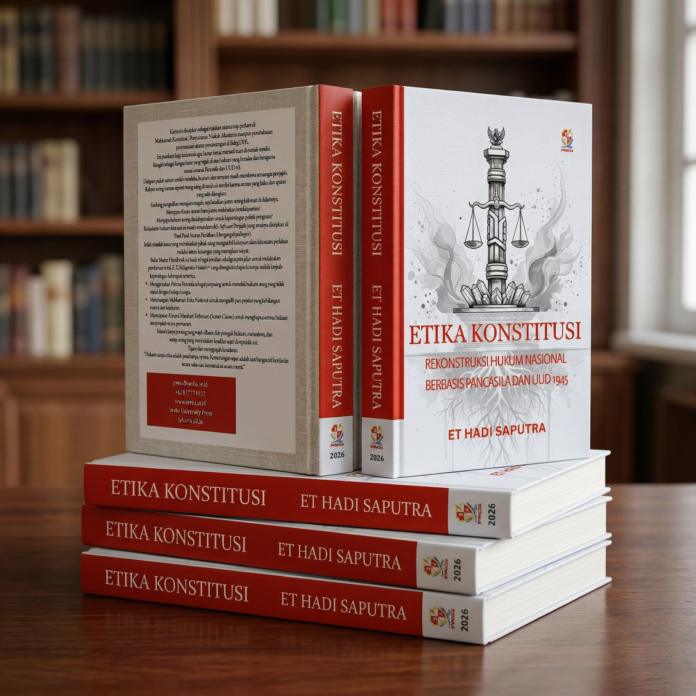 Buku Etika Konstitusi Hardcover Linen + Paperback